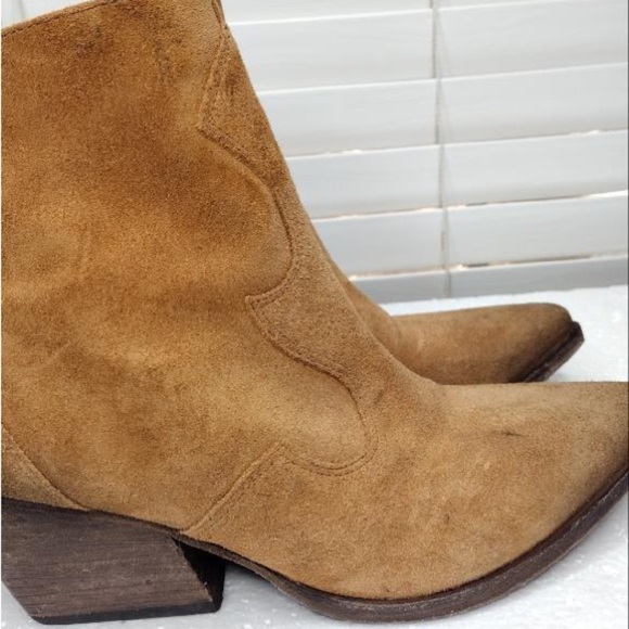 GOLO Lasso Western Revival Boho Suede Snip Toe Ankle Boots - Picture 9 of 16